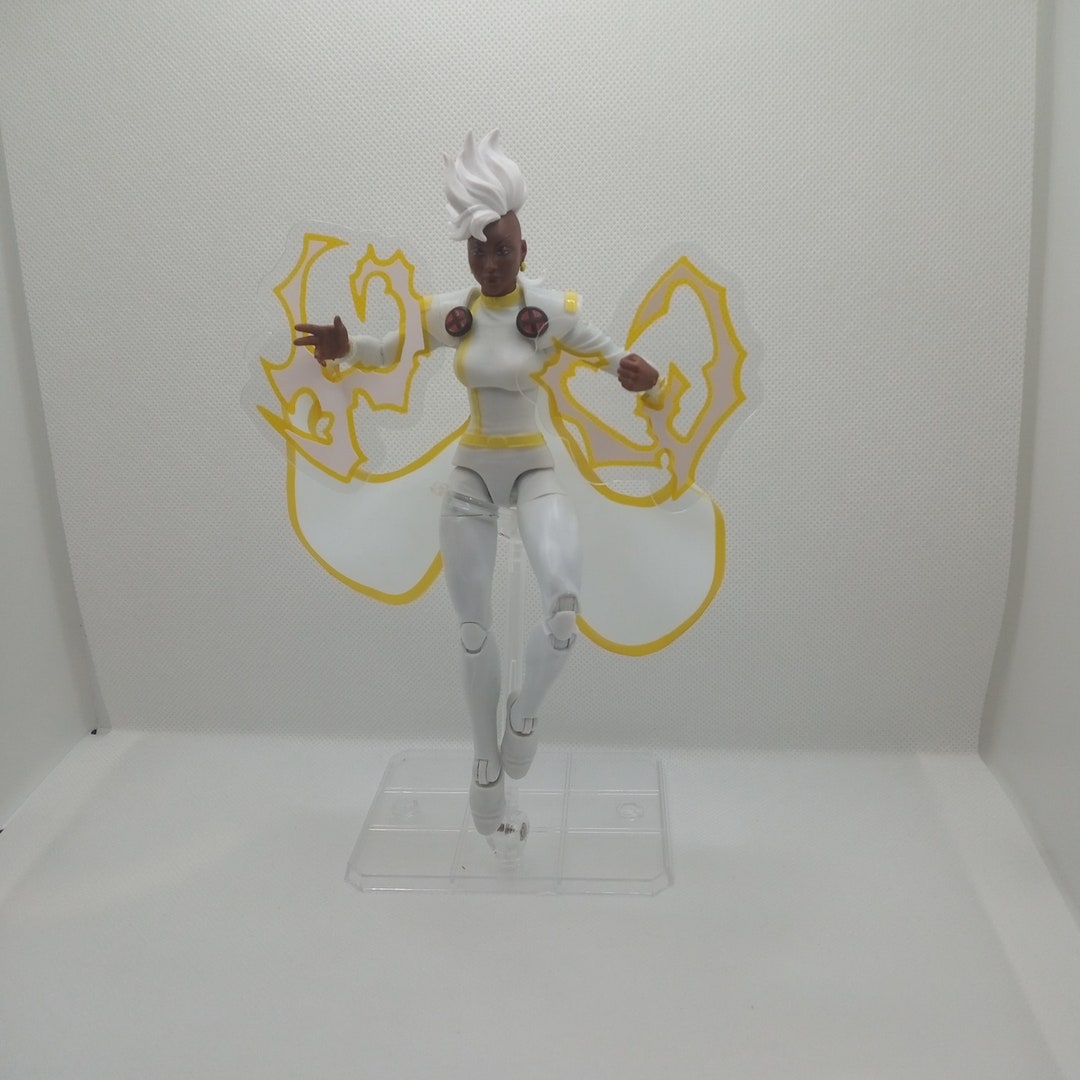 Action Figure Lightning Power Effects 1/12 Scale White and Translucent
