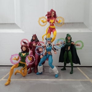 Action Figure Energy Ring Power Effects 1/12 Scale - White & Translucent Colours x2 (4cm diameter) - FIGURE NOT INCLUDED