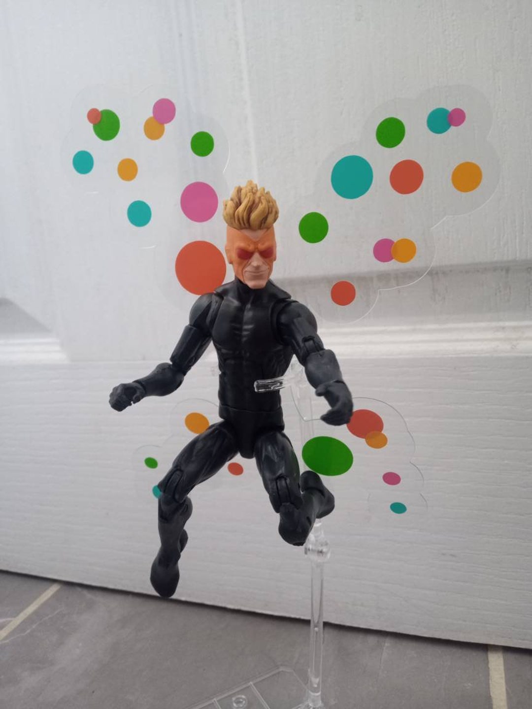 Action Figure Bubble Balls Power Background Effect 1/12 Scale