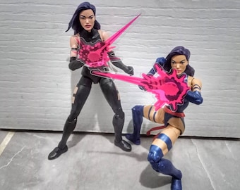 Figura de acción Psychic Blade Power Effect escala 1/12 - 2x rosa y blanco (4 cm de ancho x 7 cm de largo) - FIGURA NO INCLUIDA