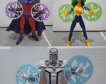 Action Figure Magnetic Field Energy Power Effects 1/12 Scale - White and Translucent Colours x2 (5cm diameter) - FIGURE NOT INCLUDED