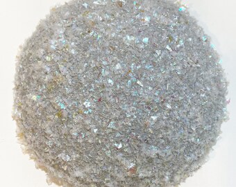 Snow Flake Flower Center, Wreath Center, Centerpiece for Flower, Wreath Glitter Center