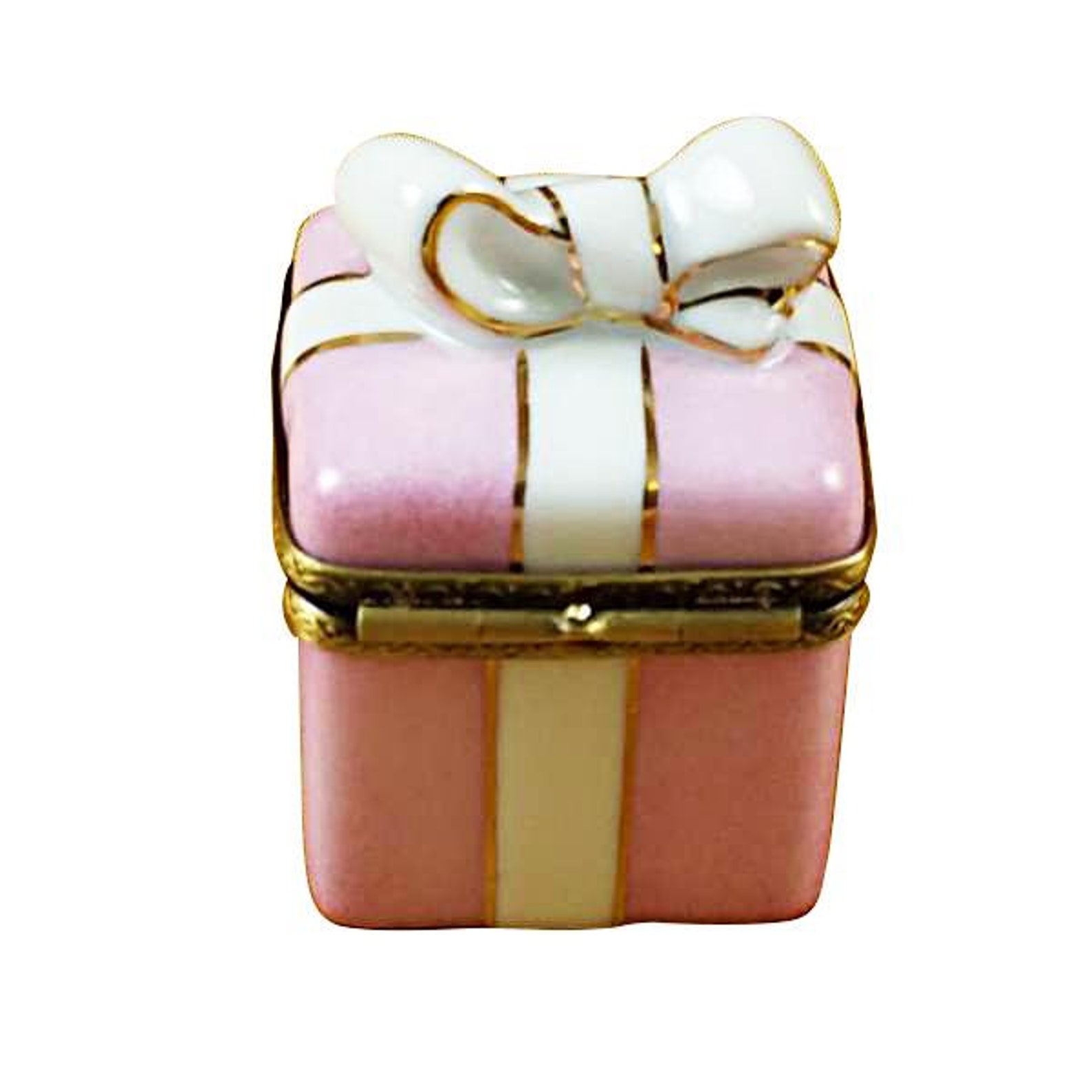 Rochard Pink Gift Wrapped Box with Gold Ribbon Etsy