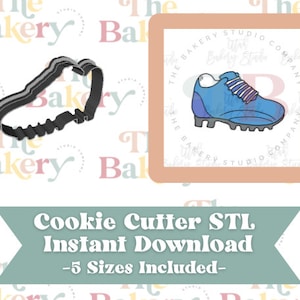 Soccer or Football Cleats Cookie Cutter | Soccer or Football Cleats Cookie Cutter STL | Instant Download