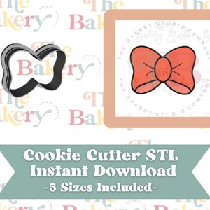 Bow Cookie Cutter | Bow Cookie Cutter STL | Instant Download