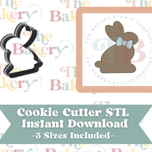 Chocolate Bunny Cookie Cutter | Chocolate Bunny Cookie Cutter STL | Instant Download