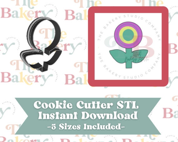 Circle Flower Cookie Cutter | Circle Flower Cookie Cutter STL | Instant Download