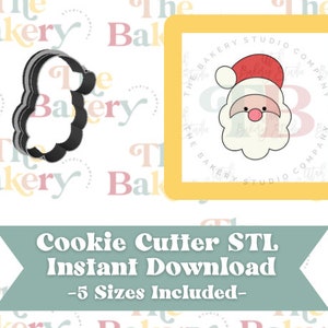 Chubby Santa Clause Cookie Cutter | Chubby Santa Clause Cutter STL | Instant Download