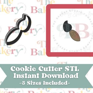 Chubby Paintbrush Cookie Cutter | Chubby Paintbrush Cookie Cutter STL | Instant Download
