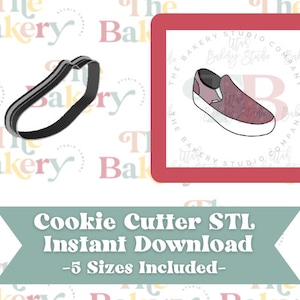 Vans Shoes Cookie Cutter / Vans Shoes Cookie Cutter STL / Download istantaneo