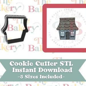 Cottage Home House Cookie Cutter | Cottage Home House Cookie Cutter STL | Instant Download