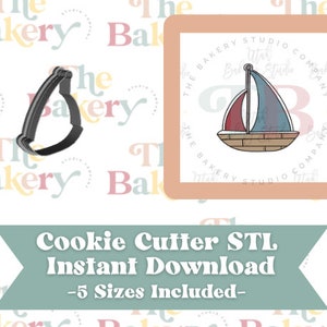Nautical Boat Ship Cookie Cutter | Nautical Boat Ship Cutter STL | Instant Download