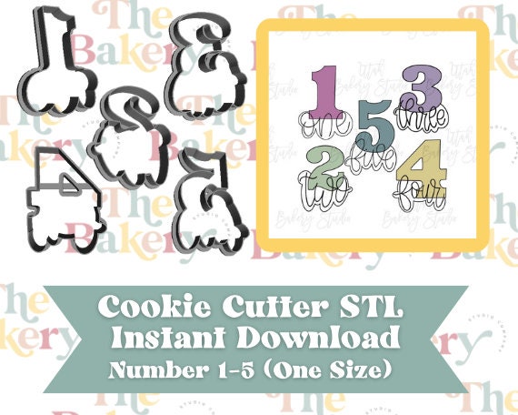 Number One Cookie Cutter, Number Cookie Cutter