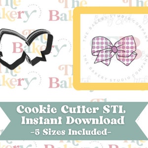 Bow Cookie Cutter | Bow Cookie Cutter STL | Instant Download