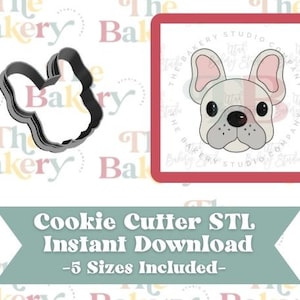 Frenchie | French Bulldog  Cookie Cutter | Frenchie | French Bulldog Cookie Cutter STL | Instant Download