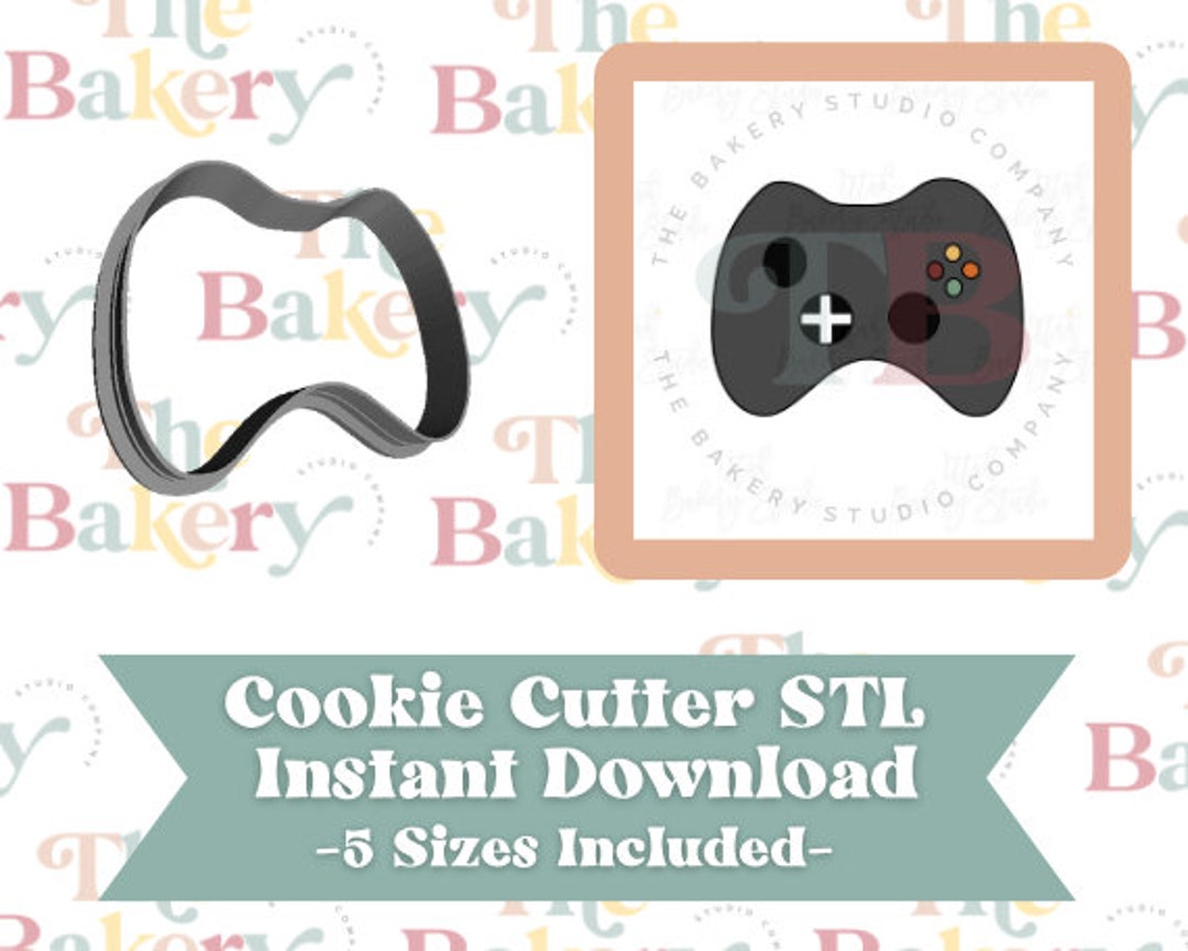 Game Controller Cookie Cutter Game Controller Cookie Cutter STL Instant Download Etsy