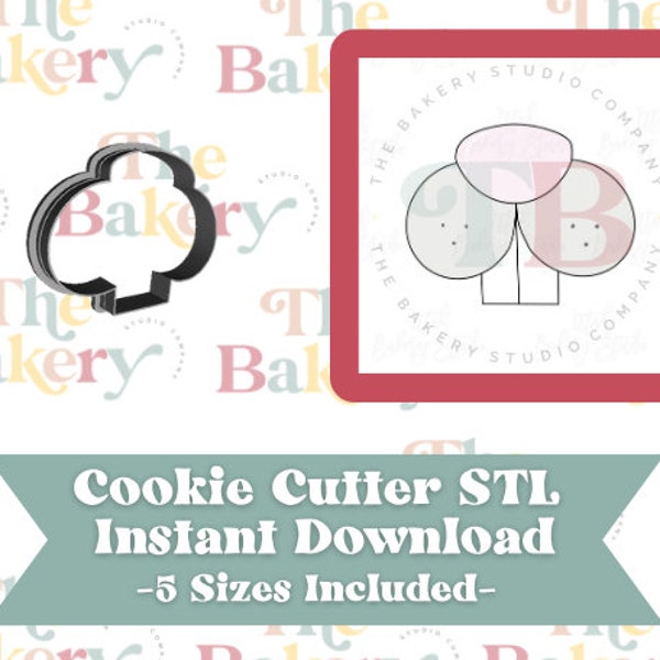 Cute Easter Bunny Nose Mouth Face Cookie Cutter | Cute Easter Bunny Nose Mouth Face Cookie Cutter STL | Instant Download