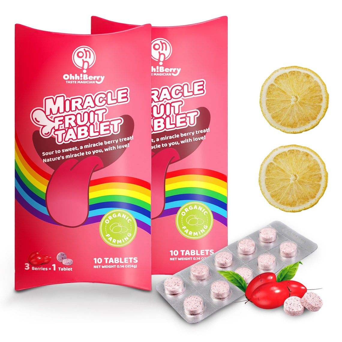 OhhBerry Freeze Dried Miracle Berry Tablets 20count Pack Etsy