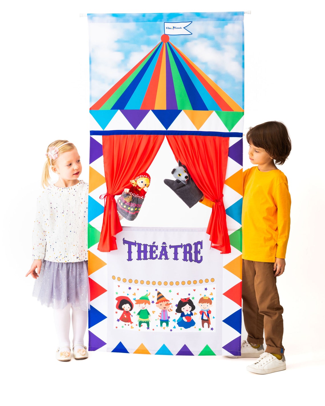 Hanging Puppet Theater Kleks&friends Etsy