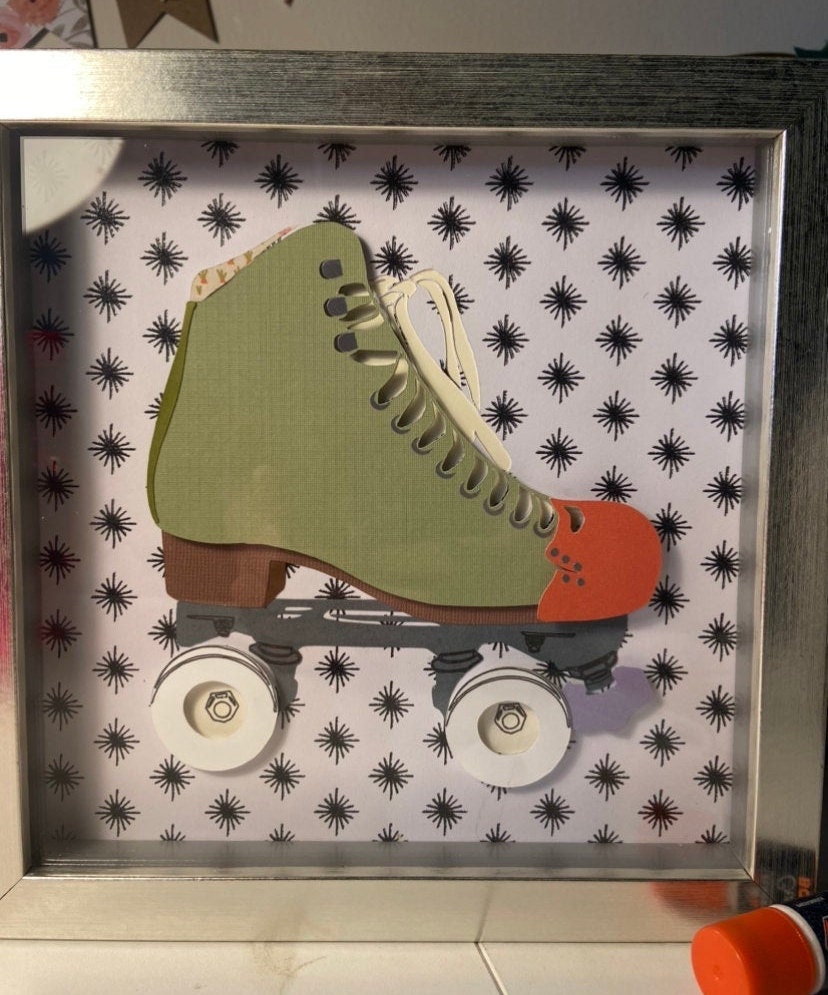 Custom roller skate shadow box Etsy