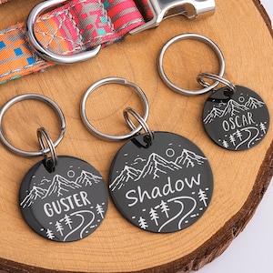 Black dog tags personalized sales
