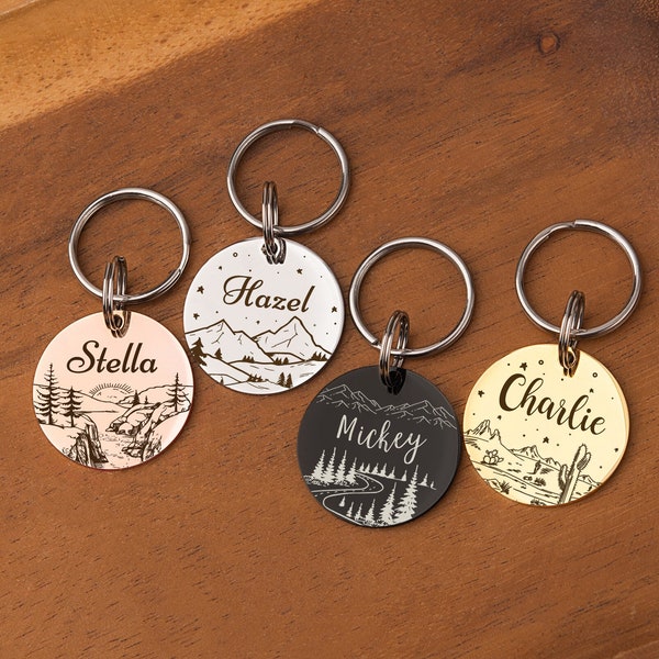 Dog Tag - Dog Name Tag - Pet Dog ID Tag - Custom Dog Tags - Dog Tags For Dogs Personalized - Engraved Dog Tag - Pet Dog Tag - Dog Collar Tag