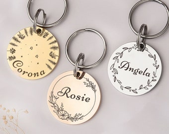 Dog Tag - Pet Dog ID Tag  - Personalized Dog Tags for Dogs - Dog Name Tag - Puppy Tag - Custom Cat Collar Tag -Engraved Dog Tag-Pet Tag Gift