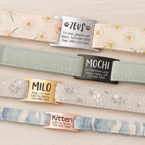 Silent Dog Tag - Slide on Dog Tag - Dog Tag Personalized - Dog Gift - Custom Dog Name Tag - Dog Collar Tag-Dog ID Tag- Pet Tag with Cut Hole
