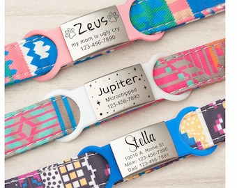 Silent Dog Tag - Dog Tag - Custom Dog Tags -Slide on Dog Tag-Dog Name Tag Slide on-Dog ID Tag For Dogs Personalized-Silicone Pet Tag Cat Tag