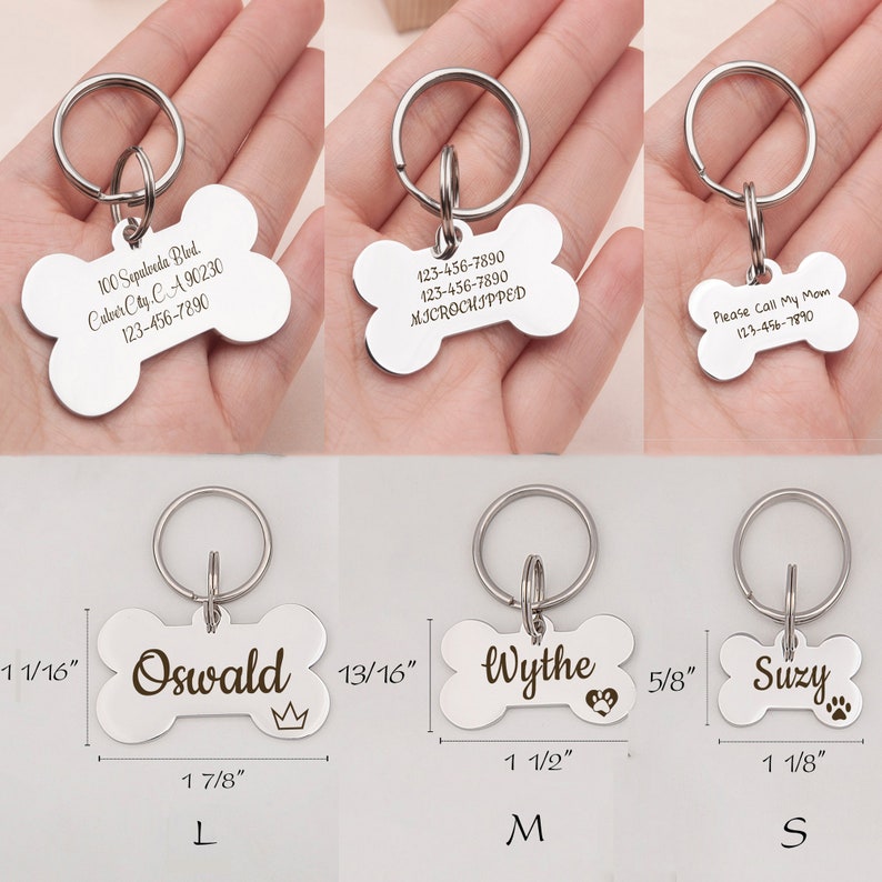 Dog Tag Dog Gifts Gifts for Pets Dog Tags for Dogs Personalized Bone Shaped Dog Tag Personalized Dog Tag Funny Dog Tags Paw Icon image 9