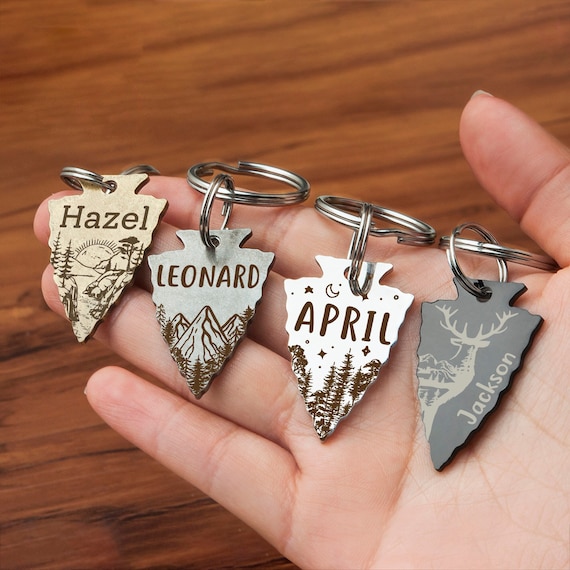Dog Tag - Dog Name Tag - Arrowhead Dog ID Tag - Dog Tag Personalized - Pet ID Tag - Unique Dog Tag for Dogs - Engraved Dog Tag - Dog Gifts