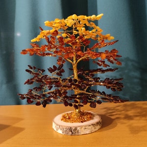 Lucky Tree Made Of Natural Baltic Amber 630 Beads.