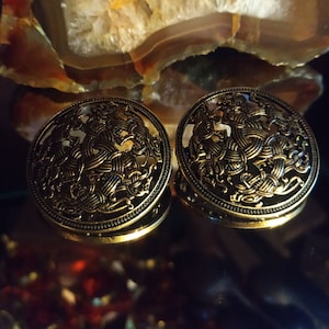 Pair Zinc Alloy Fibula Viking Brooch