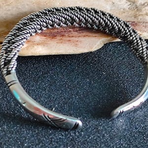 Viking Norse Celtic Twisted  Bracelet in  Sterling Silver