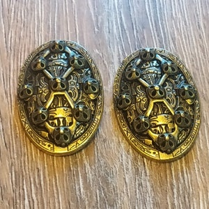 Pair Zinc Alloy Fibula Viking Brooch