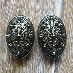 Pair Zinc Alloy Fibula Viking Brooch