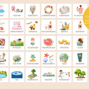 Routine cards children summer activities Montessori planning print PDF daily plan signal cards weekly plan structure children, ritual family image 2