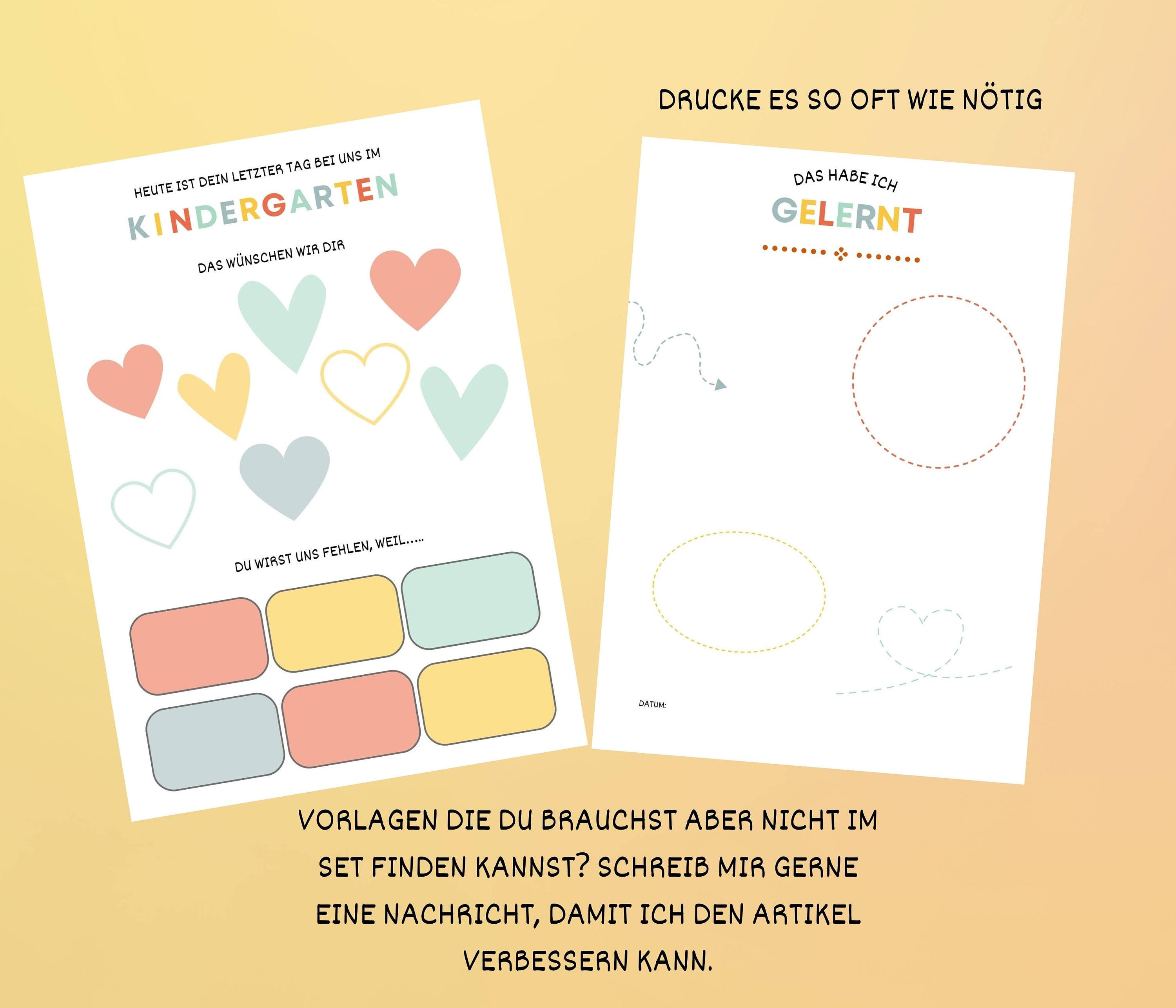  Foto zu Kindergarten Portfolio Templates Starter Set PDF Printable Colorful 