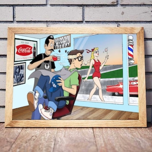 She Knows (Wendy Peffercorn Sandlot Squints Art Print High Quality Poster 11&quot;x17&quot;)