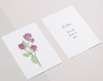 June Birth Flower Rose Art Print - Botanical art - Floral print - Personal gift - Print at home - Wall art or greeting card