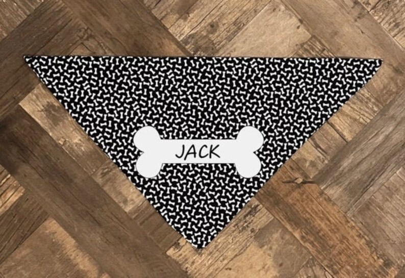 Dog Bandana Bad to the Bone Customizable