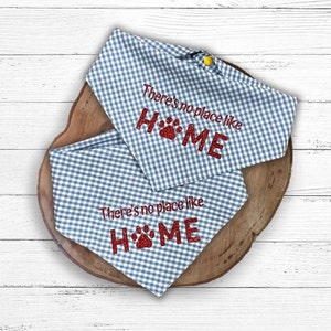 Wizard of Oz Inspired Dog Bandana | Wizard of Oz Bandana | Plaid Bandana | Blue Plaid Bandana | Snap-on Dog Bandana