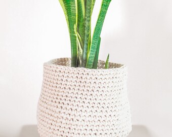 Plant Pot, Sustainable, Bohemian decor, Crochet handmade