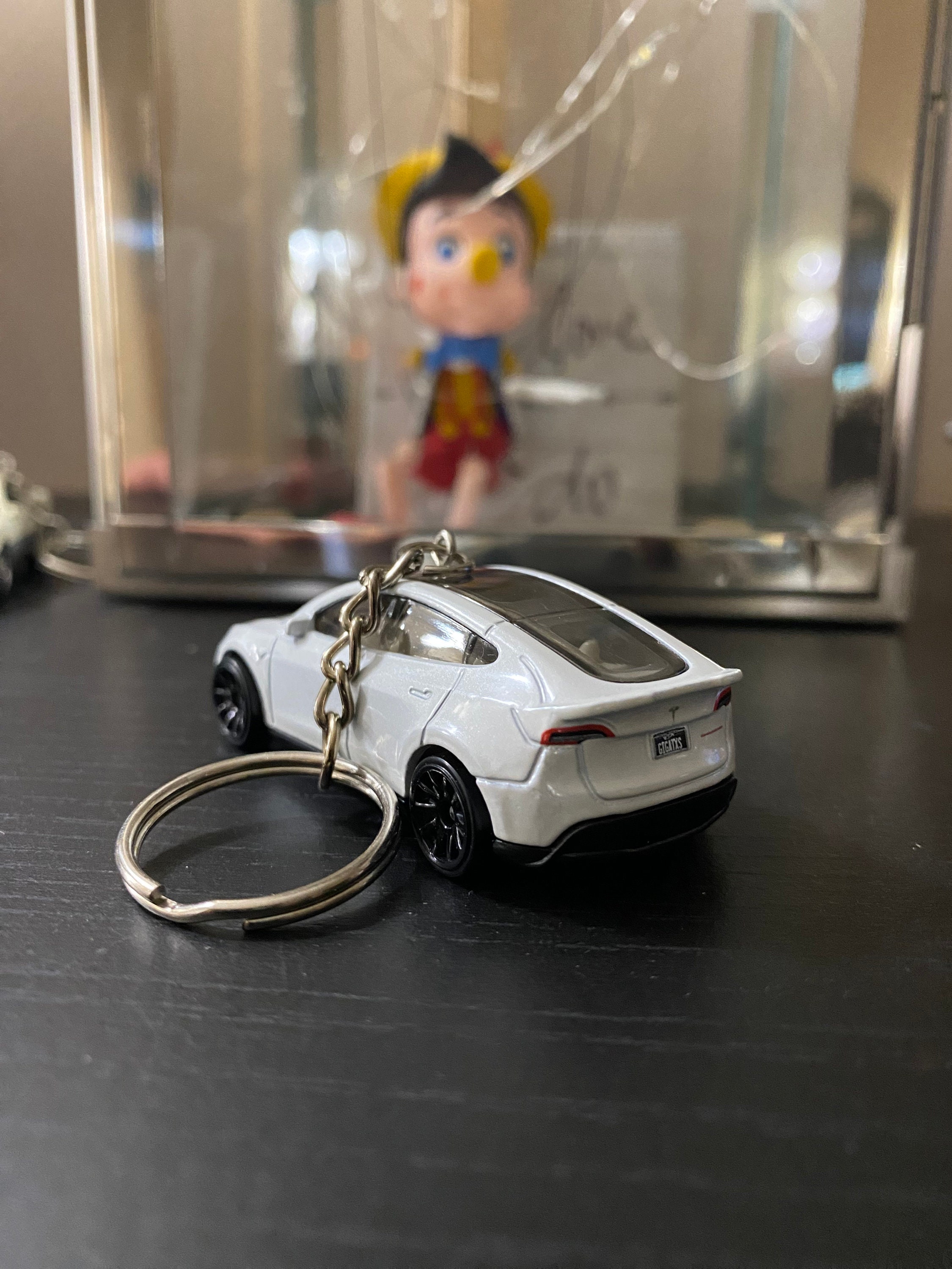 Tesla Model Y Die Cast Keychain Etsy