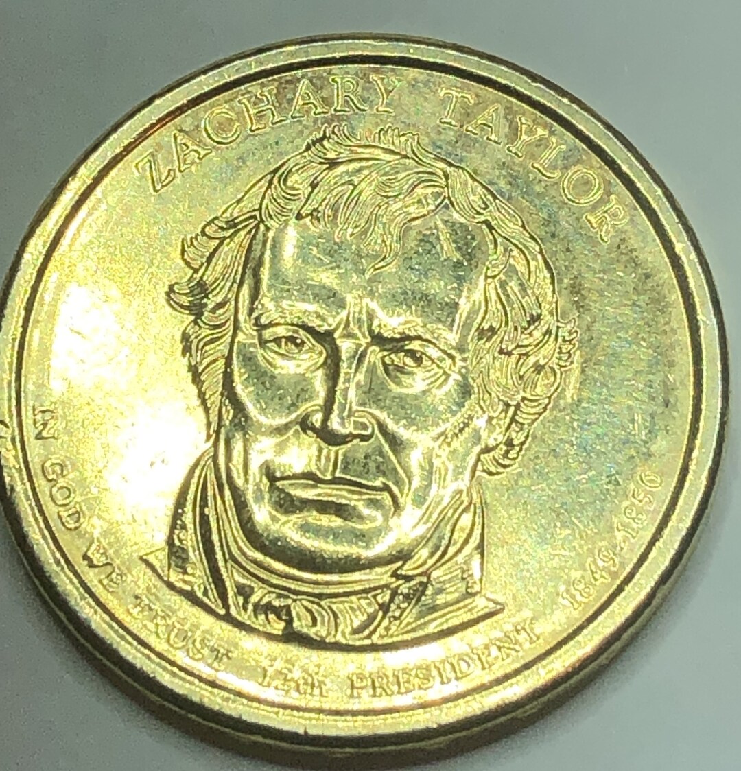 2009 Zachary Taylor Presidential GOLDPLATED Dollar Circulated Etsy