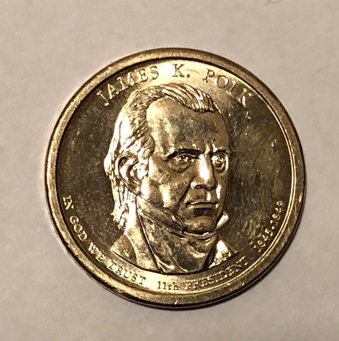 2009 James Polk Presidential Dollar Coin Etsy