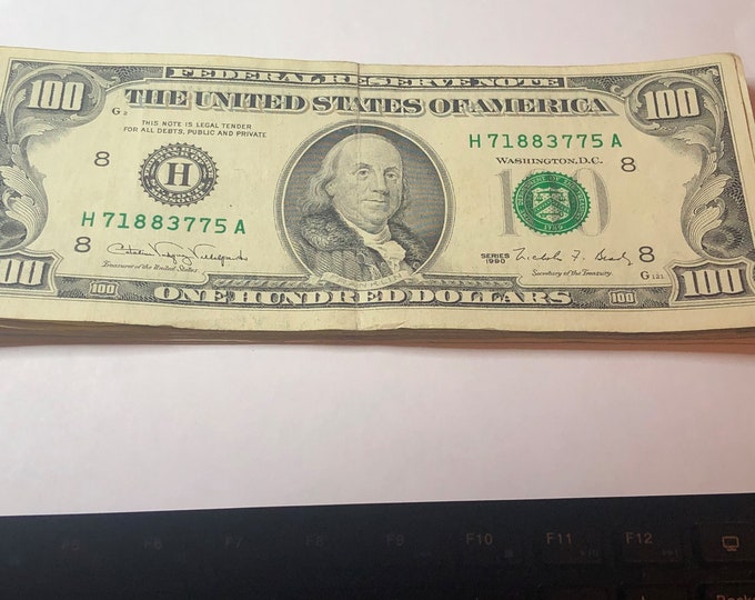 1990 100dollar Bill Collectible. Etsy