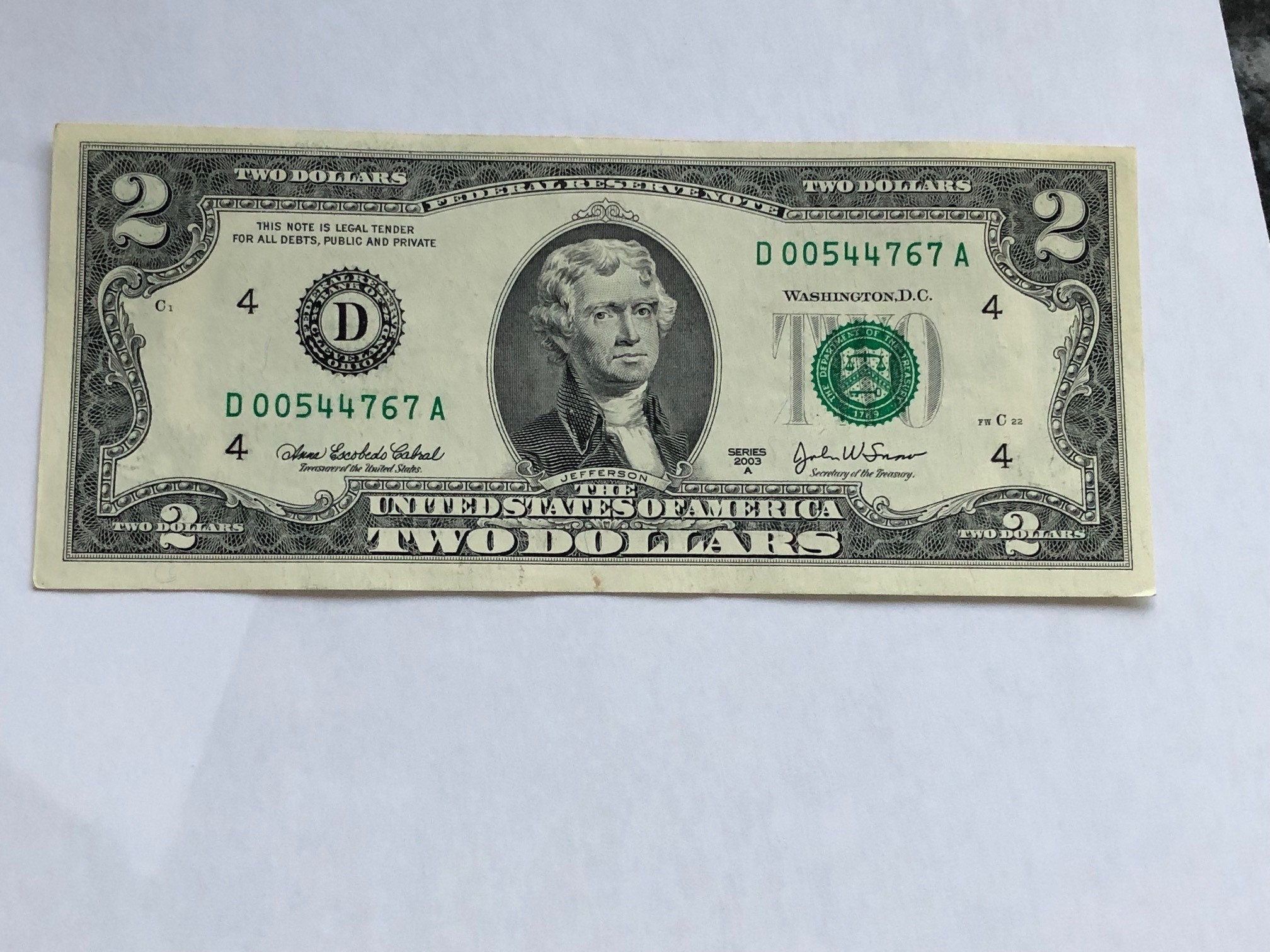Two Dollar Bill Black President - w6tvo4t
