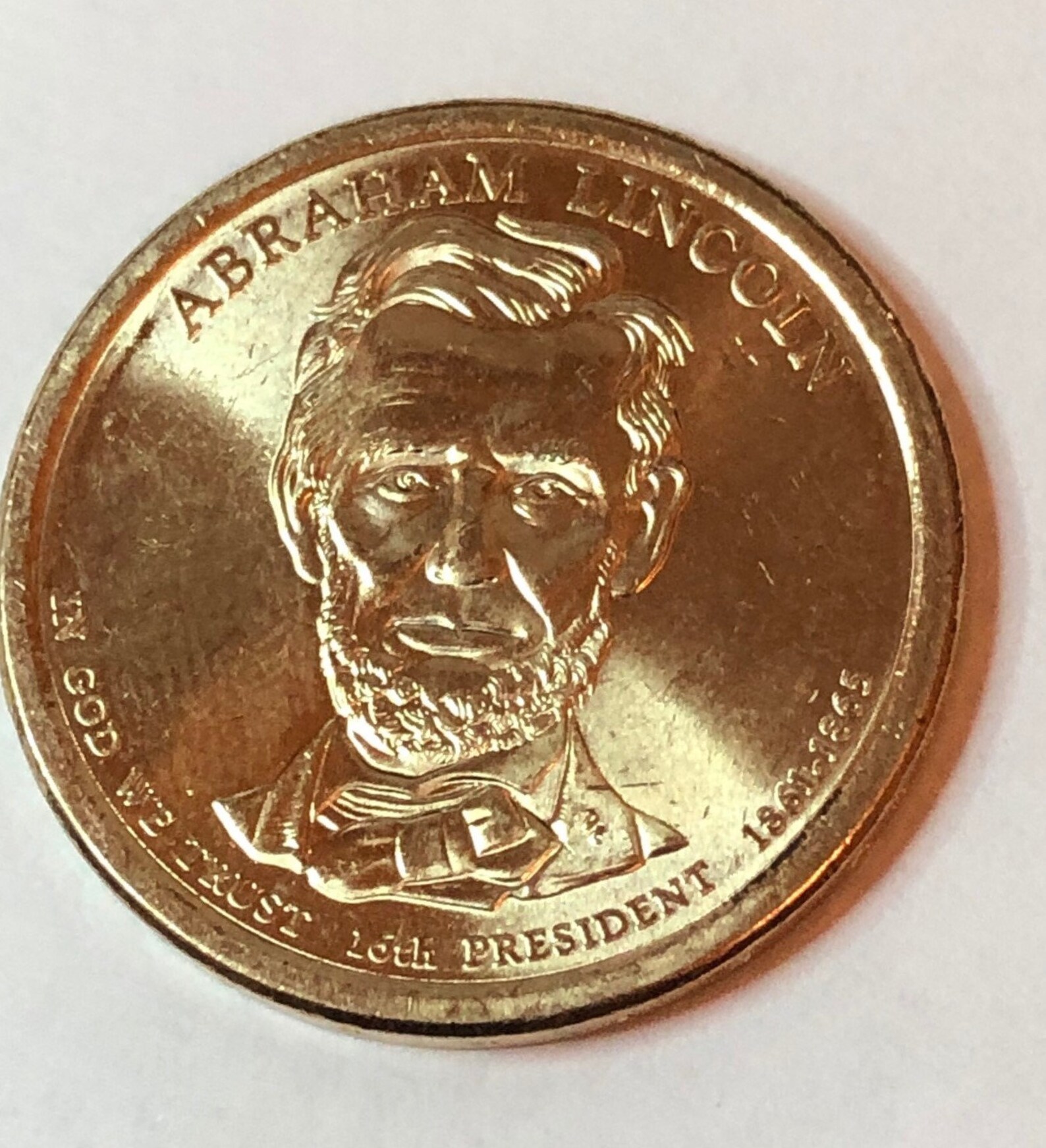 2010 Abraham Lincoln Presidential Dollar Coin Circulated Etsy