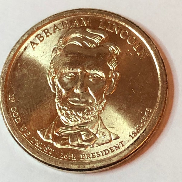 2010 Abraham Lincoln Presidential Dollar Coin Circulated